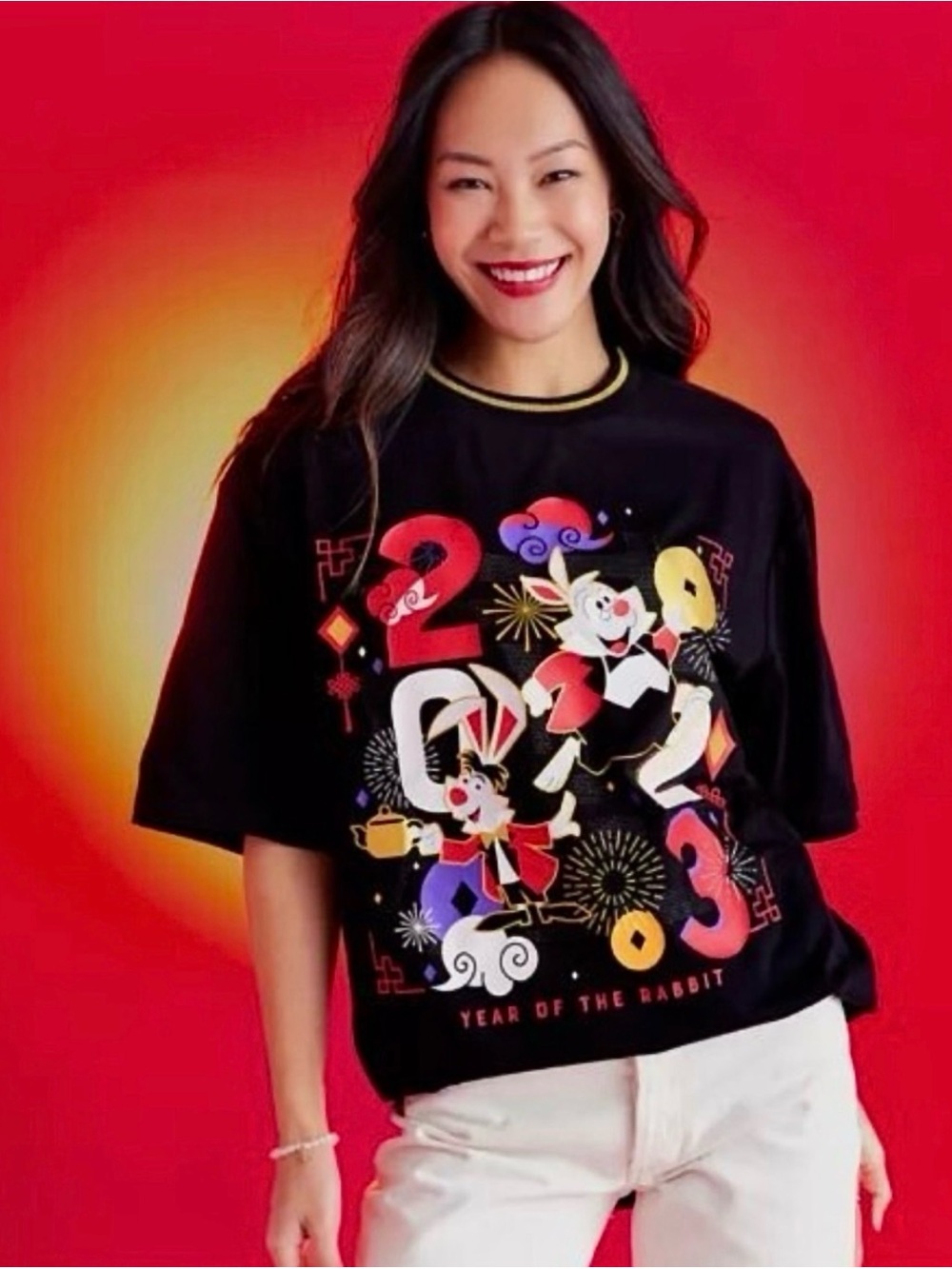 Disney Adult Tee with Year of the Rabbit Lunar New Year Collectible Size XL NWOT